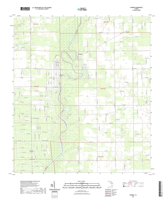 Wannee Florida US Topo Map Image