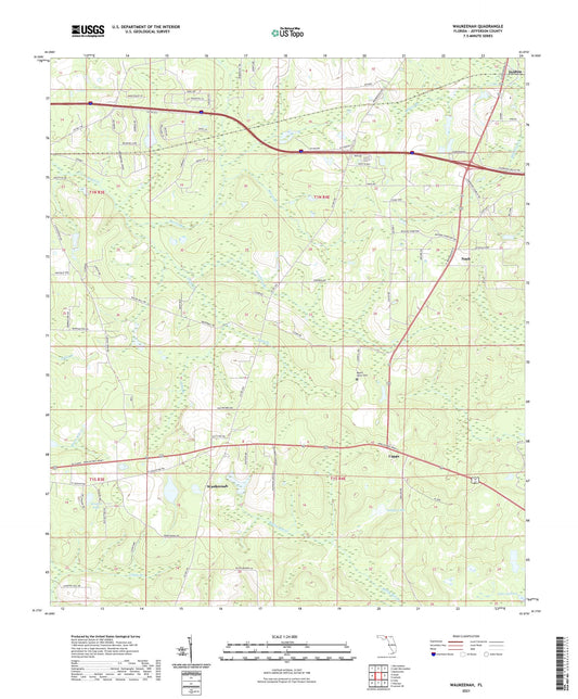Waukeenah Florida US Topo Map Image