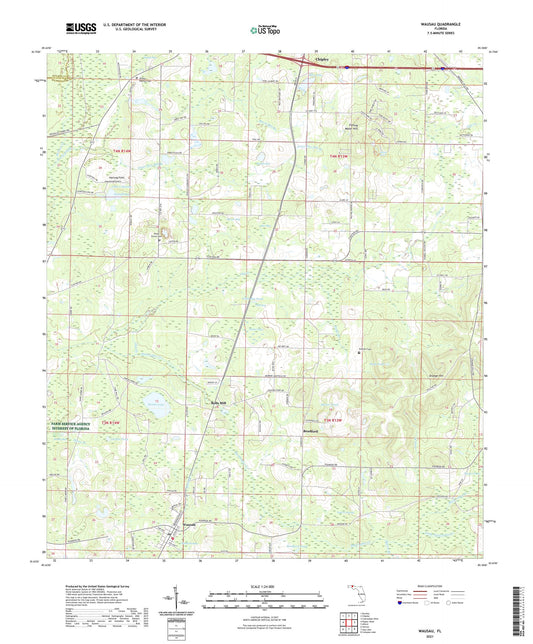 Wausau Florida US Topo Map Image