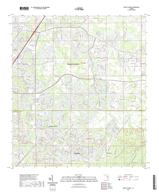 Wesley Chapel Florida US Topo Map Image