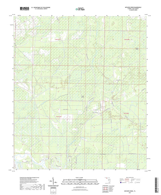 Wetappo Creek Florida US Topo Map Image