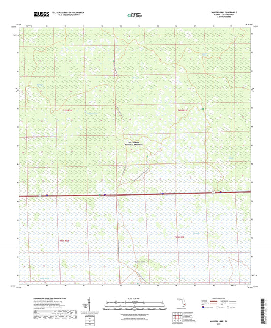 Whidden Lake Florida US Topo Map Image