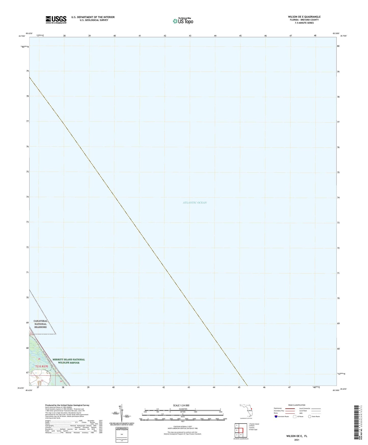 Wilson OE E Florida US Topo Map Image