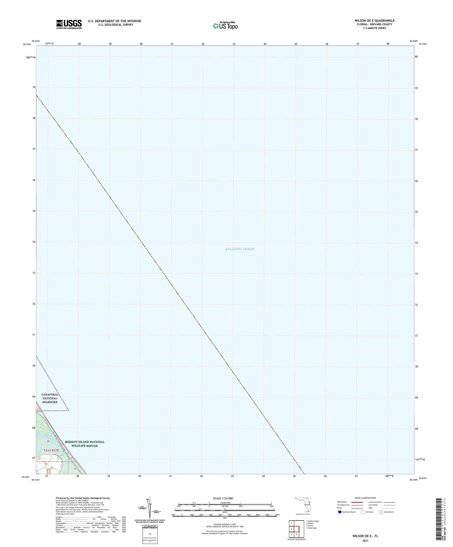 Wilson OE E Florida US Topo Map Image