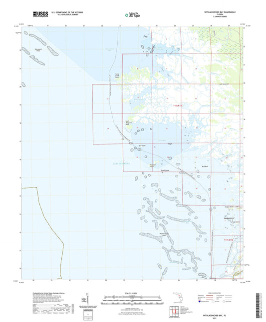 Withlacoochee Bay Florida US Topo Map Image