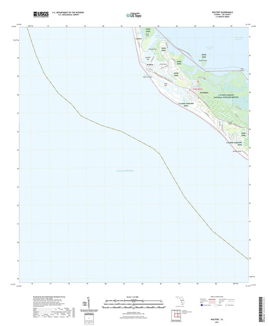 Wulfert Florida US Topo Map Image