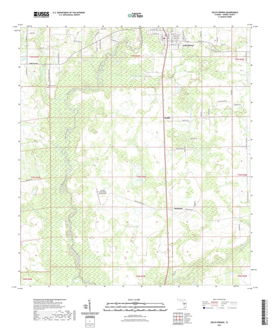 Zolfo Springs Florida US Topo Map Image