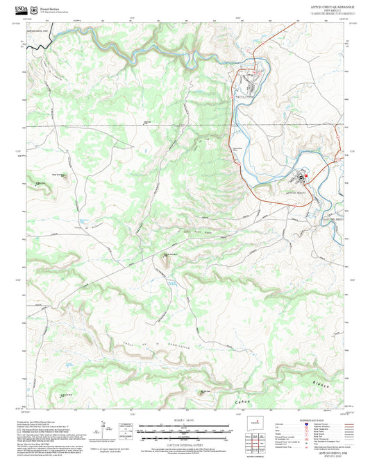 2025 Forest Service Topo Map of Anton Chico New Mexico