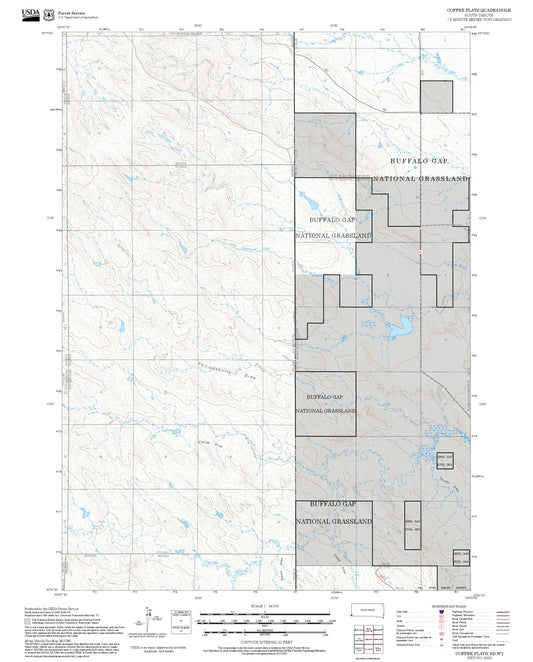 2025 Forest Service Topo Map of Coffee Flats South Dakota