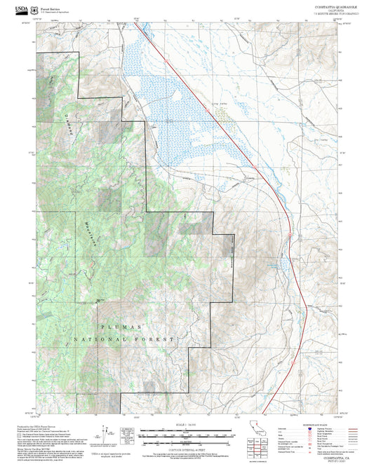2025 Forest Service Topo Map of Constantia California