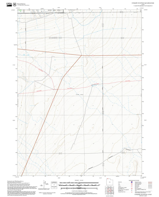 2025 Forest Service Topo Map of Curlew Junction Utah