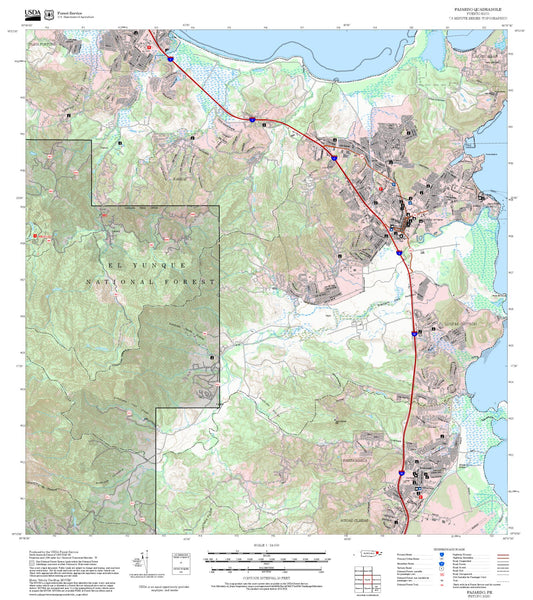 2025 Forest Service Topo Map of Fajardo Puerto Rico