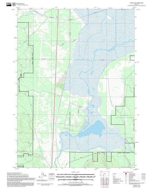 2025 Forest Service Topo Map of Fuego Oregon