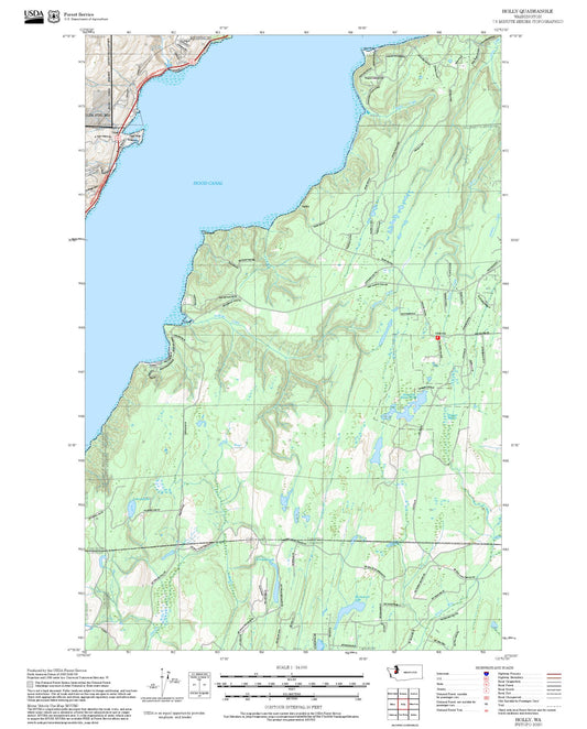 2025 Forest Service Topo Map of Holly Washington