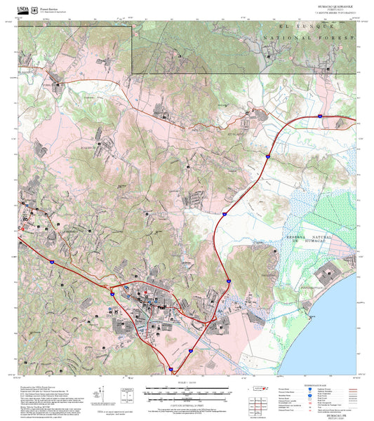 2025 Forest Service Topo Map of Humacao Puerto Rico
