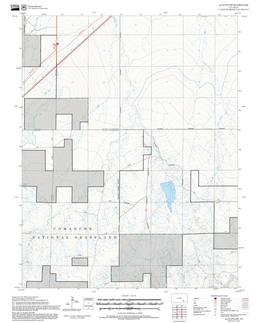 2025 Forest Service Topo Map of La Junta SW Colorado