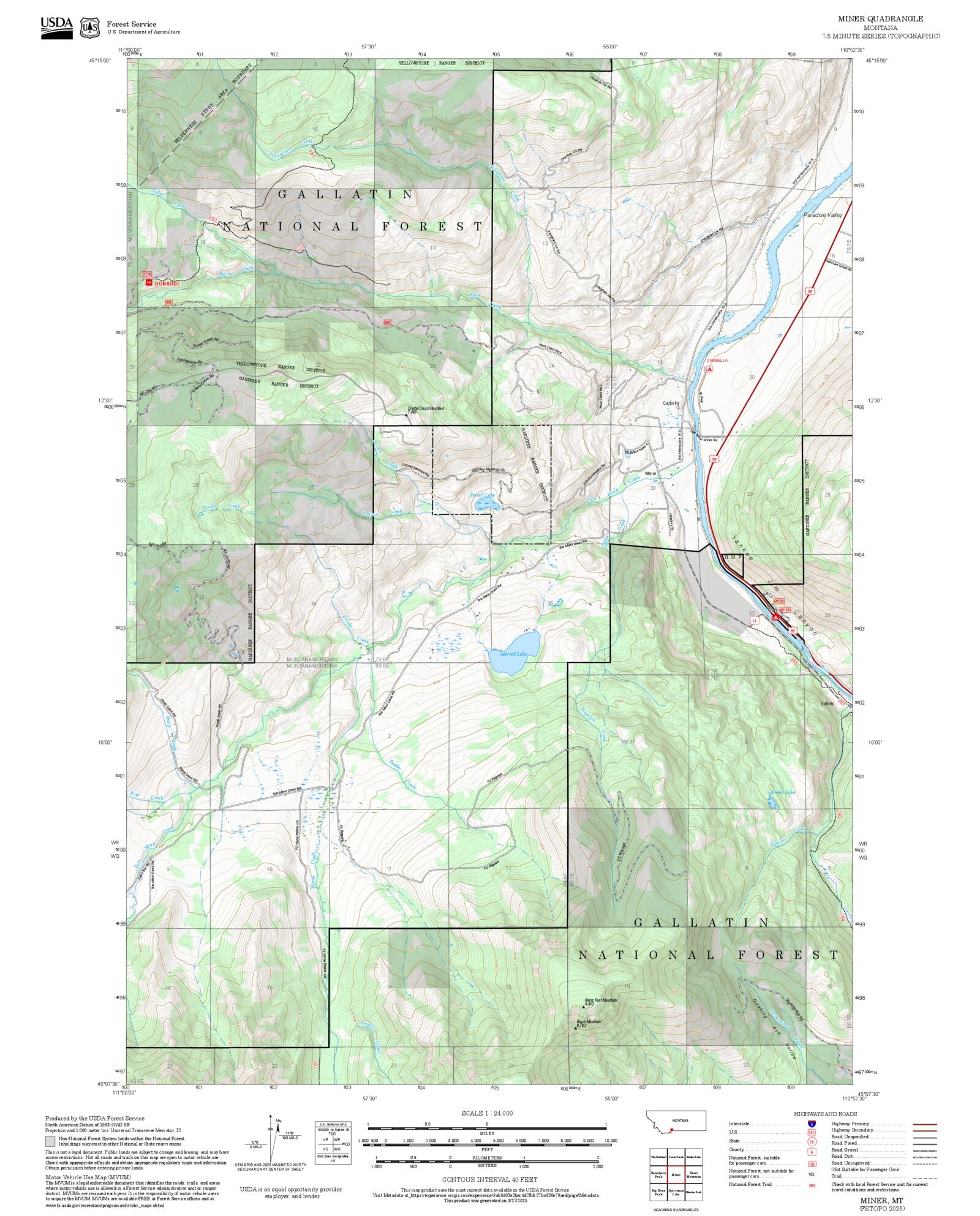 2025 Forest Service Topo Map Of Miner Montana MyTopo Map Store FSTOPO 2025 Miner Montana 2a5a13e8 F506 4521 86e2 4de5cd946506 
