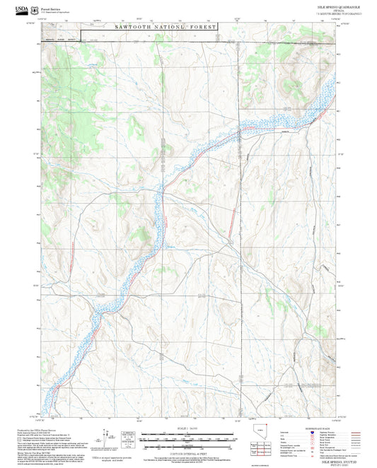 2025 Forest Service Topo Map of Nile Spring Nevada