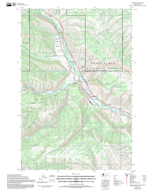 2025 Forest Service Topo Map of Nile Washington