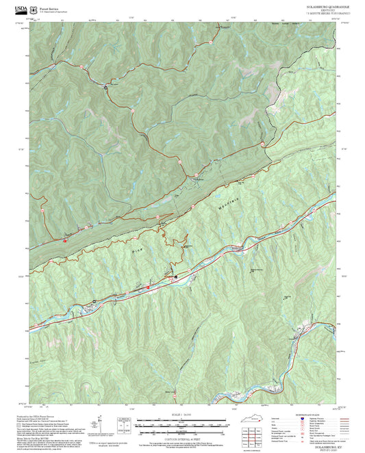 2025 Forest Service Topo Map of Nolansburg Kentucky