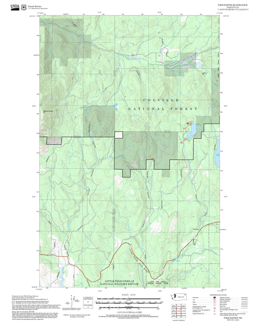 2025 Forest Service Topo Map of Park Rapids Washington