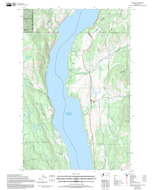 2025 Forest Service Topo Map of Rice Washington