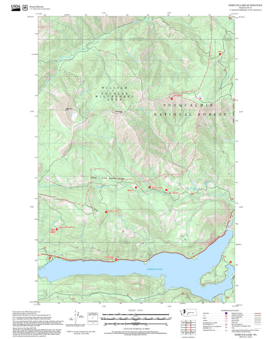 2025 Forest Service Topo Map of Rimrock Lake Washington