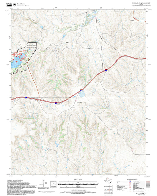 2025 Forest Service Topo Map of Rockledge Texas