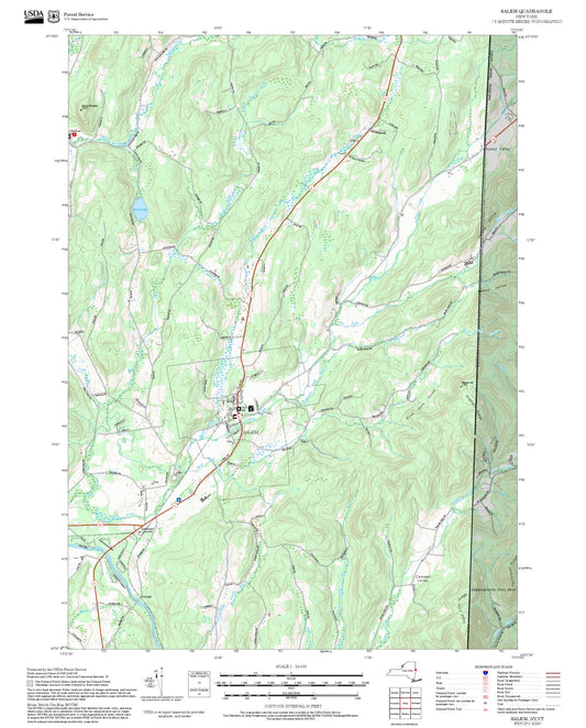 2025 Forest Service Topo Map of Salem New York