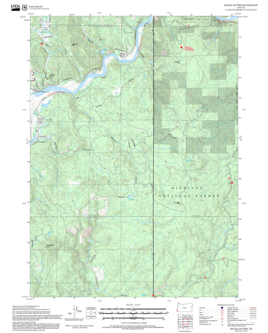 2025 Forest Service Topo Map of Signal Buttes Oregon