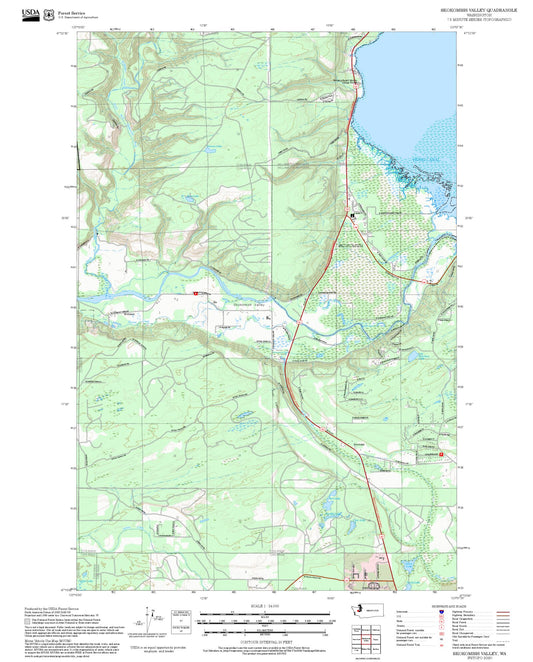 2025 Forest Service Topo Map of Skokomish Valley Washington