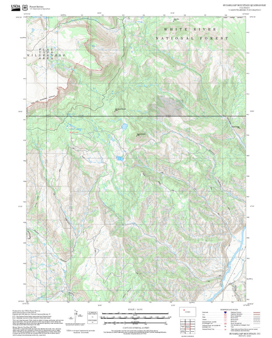 2025 Forest Service Topo Map of Sugarloaf Mountain Colorado