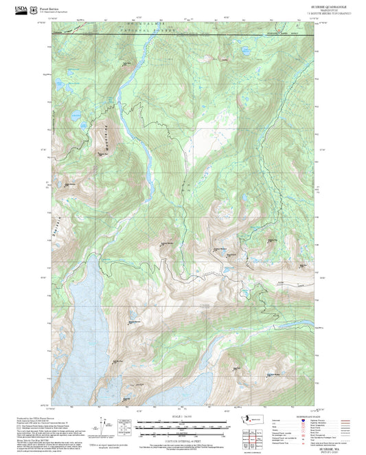 2025 Forest Service Topo Map of Sunrise Washington