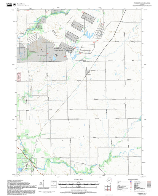 2025 Forest Service Topo Map of Symerton Illinois