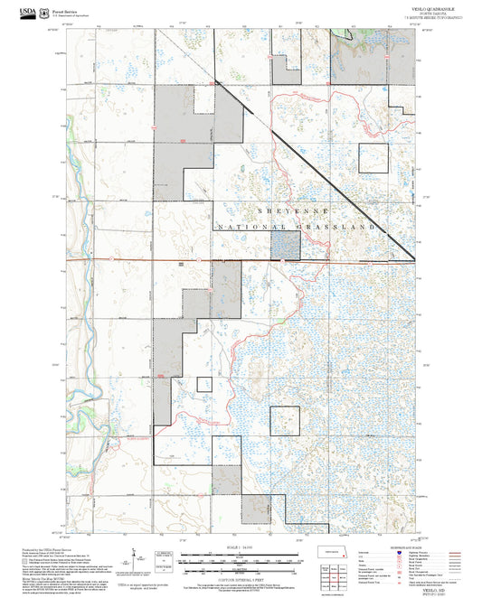 2025 Forest Service Topo Map of Venlo North Dakota