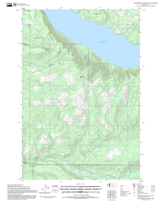 2025 Forest Service Topo Map of Winters Mountain Washington