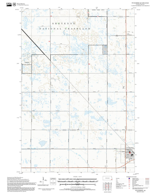 2025 Forest Service Topo Map of Wyndmere North Dakota