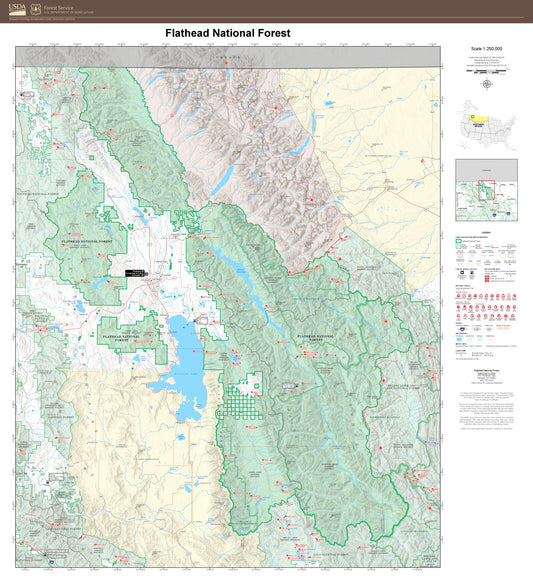 Flathead National Forest Map