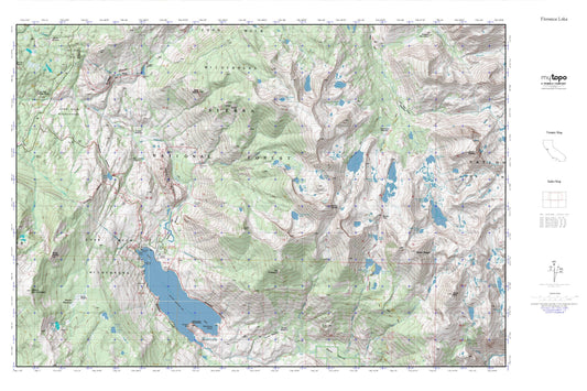 Florence Lake MyTopo Explorer Series Map Image