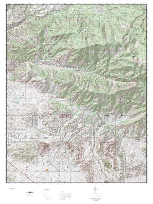 Forest Falls MyTopo Explorer Series Map Image