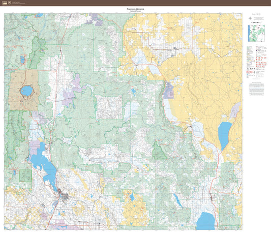 Fremont-Winema National Forest Map