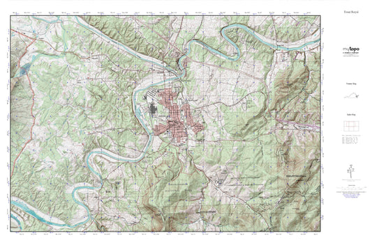 Front Royal MyTopo Explorer Series Map Image