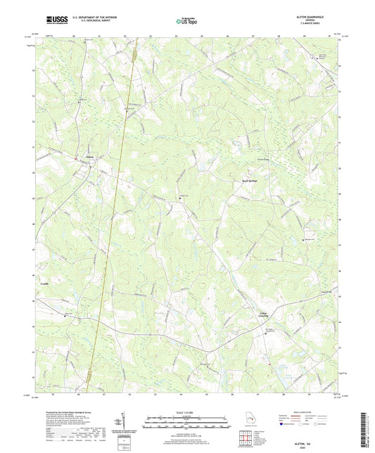 Alston Georgia US Topo Map Image