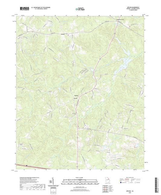Appling Georgia US Topo Map Image