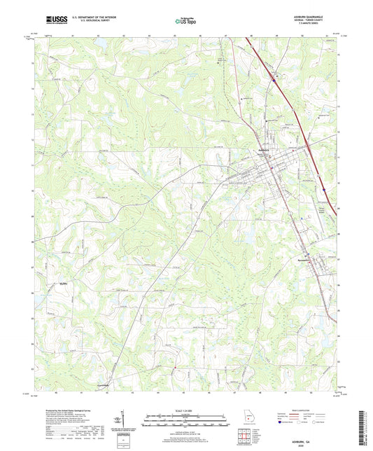 Ashburn Georgia US Topo Map Image
