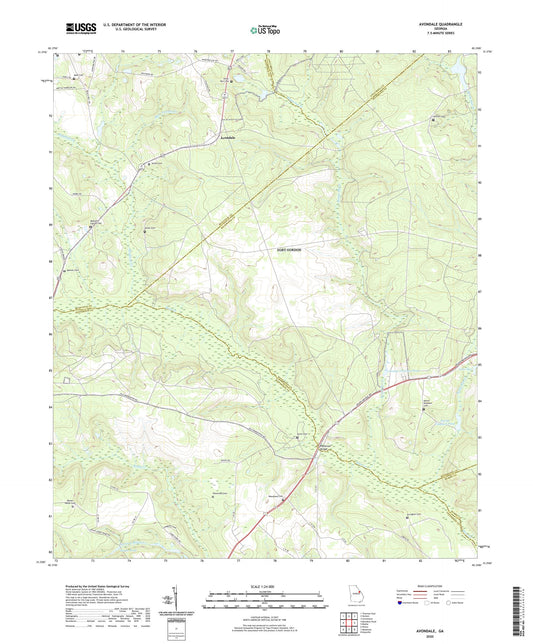 Avondale Georgia US Topo Map Image