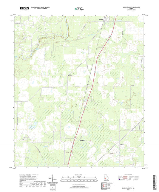 Baconton South Georgia US Topo Map Image