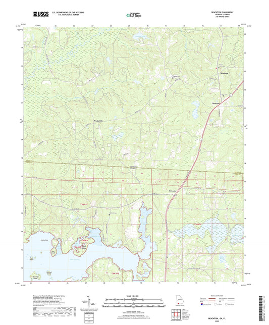 Beachton Georgia US Topo Map Image