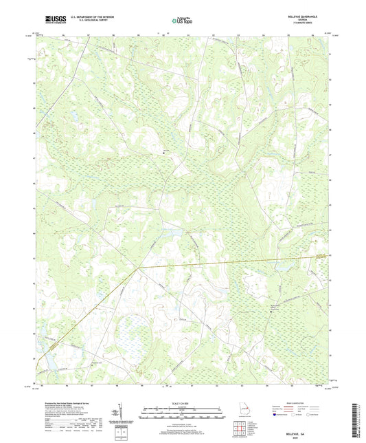 Bellevue Georgia US Topo Map Image