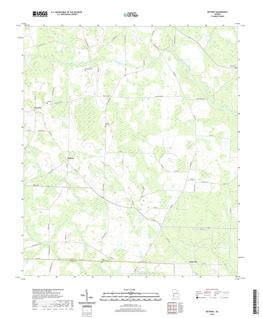 Bethany Georgia US Topo Map Image